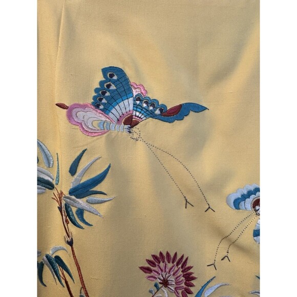 Carlisle Collection Designer Skirt Sz 8 Silk Embroidered Tapestry Multicolor - Picture 3 of 12